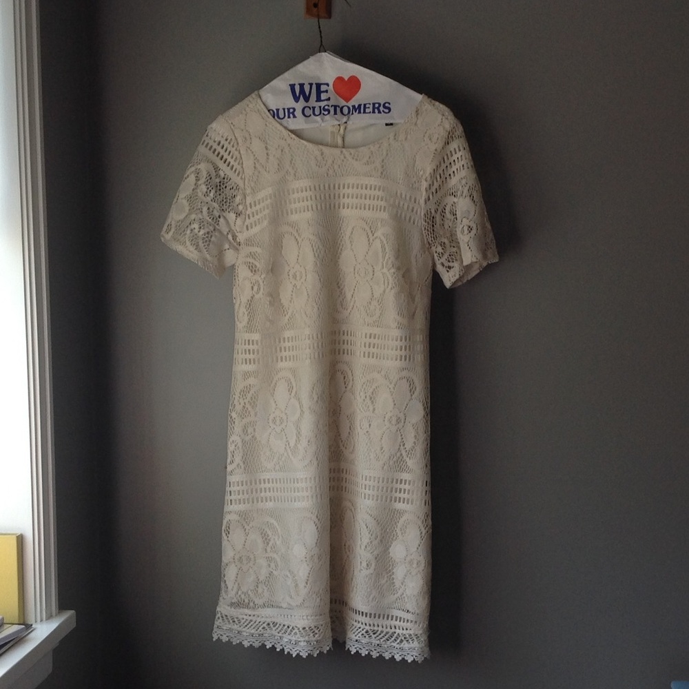 Cream Lace Dress
